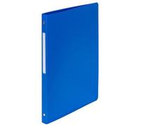 Classeur A4 4 anneaux - EXACOMPTA - Bleu - Format A4 21 x 29,7 cm - 4 anneaux ronds - Diamètre des anneaux 15 mm