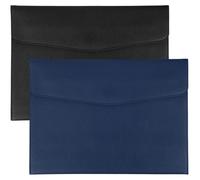 Classeur A4 en similicuir PU, étanche, avec fermeture magnétique, couleur noire