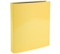 Exacompta - Réf. 51569E - 1 Classeur rigide Aquarel 4 anneaux en D - Diamètre 25 mm - Dos de 4 cm - Dimensions extérieures 31,5 x 27 cm - format à classer A4 - Coloris jaune citron