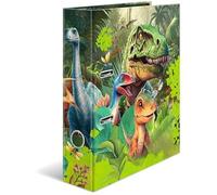 Classeur A4 - HERMA - Dino World - Métal massif - 20079 - 7 cm de large - Pour enfants