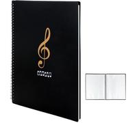 Classeur A4 partitions - Sans marque - Flearitzo - Chemises pour partitions - Spirale pratique - Noir