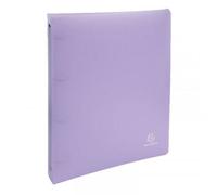 Exacompta Classeur 4 anneaux Chromaline Pastel – Polypropylène 30 mm – A4 Maxi – Mauve