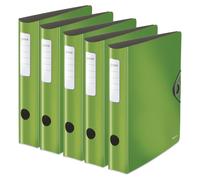 Classeur Active Solid 65mm vert clair paquet de 5 pièces