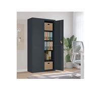 vidaXL Classeur anthracite 90x40x180 cm Acier 339755 Gris G