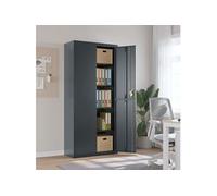 Classeur anthracite 90x40x200 cm Acier 339763