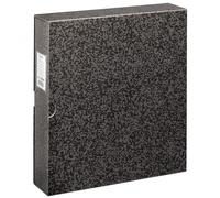 Classeur avec anneaux HAMA pour diapos, négatifs et photos - Couverture Noire 31x33,5cm - 4 anneaux diamètre 4,5cm - Livré avec étui