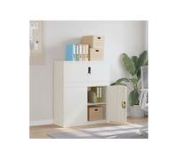 Classeur blanc 90x40x110 cm acier 3188310