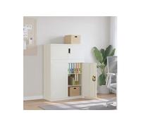 Classeur blanc 90x40x130 cm acier 3188311