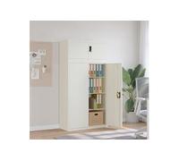 Classeur blanc 90x40x180 cm acier 3188313