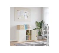 vidaXL Classeur Blanc 90x40x70 cm Acier