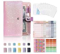 Classeur Budget A6 Francais, Agenda Budget Planner avec 12 Enveloppe Pochette Transparente, 12 Feuilles Budget, Carnet Classeurs à Anneaux pour Économiser Organisateur, Classeur Bristol Cahier (Rose)
