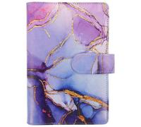 Classeur Budgétaire À Feuilles Mobiles Violet Avec Fiches Budgétaires, Pochettes Zippées, Règle Et Autocollants - Durable Et Portable