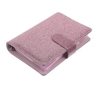 Classeur Budgétaire A6 en PU Rose Poche Zippée et Anneaux | Organiseur de Budget, Protège de L’eau, Ouverture Facile, pour Espèces et Cartes Bancaires, Usage Familial