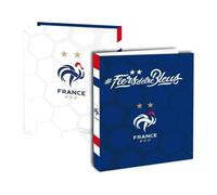 Classeur Cartonné A4 Fff 4 Anneaux Bleu/Blanc Carton