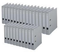 Classeur Chromos A4 50mm PP doublé gris Paquet de 25 pièces