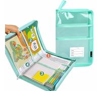 classeur Classeur A4 Étanche À 4 Couches Avec Ouverture À 180 Degrés, Pochette De Rangement Transparente En PVC Avec Fermeture Éclair For L'école Et Le Bureau. pochette(Groen)