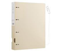 Classeur - Couverture en polyuréthane, porte-documents A4 | Organiseur rechargeable à 4 anneaux avec fermoir solide, classeur compact pour les devoirs scolaires, les dossiers de bureau, les projets