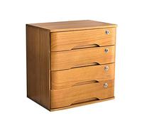 Classeur de bureau verrouillable en bois pour fournitures de bureau - A4/reçus Sto avec plusieurs ders, idéal pour la maison et le bureau