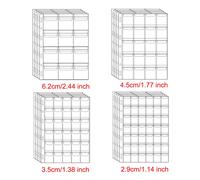 Classeur de pièces de monnaie, 5 pièces, Page 12/20/30/42, feuille de rangement de Collection européenne, porte-monnaie Transparent en PVC, manchon de protection de Badge B20 Grids 5pcs
