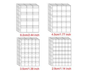 Classeur de pièces de monnaie, 5 pièces, Page 12/20/30/42, feuille de rangement de Collection européenne, porte-monnaie Transparent en PVC, manchon de protection de Badge 30 Grids 5pcs