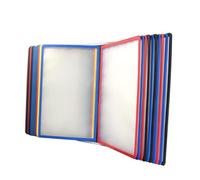 Classeur de présentation 20 pochettes double face pour documents A4, affiches, rangement de bureau, PVC et métal, élégant de qualité supérieure