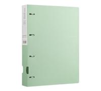 Classeur de rangement A4 - Classeur à 4 anneaux en D - Vert | Classeur de rangement en polypropylène durable de 30,5 x 25,4 cm pour recettes, illustrations, certificats