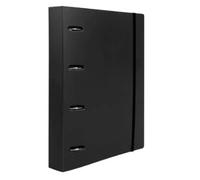 Classeur de rechange A4 cadre 5 mm 100 feuilles 80 g polypropylène 4 anneaux mixtes 25 mm noir