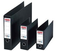 Herlitz Classeur en carton rigide maX.file 5176805 – A5, dos 7,5 cm, étiquette autocollante – Noir