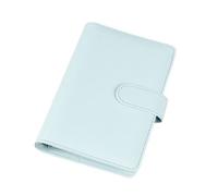 Classeur En Cuir Pu A5 À 6 Anneaux Avec Compartiments Cachés, Pochettes Pour Cartes, Boucle De Stylo Pour Carte De Document