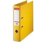 Classeur en plastique Esselte Standard, DIN A4, 75 mm, jaune Couverture intérieure et extérieure recouverte de film PP, avec