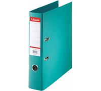Classeur en plastique Esselte Standard, DIN A4, 75 mm, turquoise Couverture intérieure et extérieure recouverte de film PP, avec (320340)
