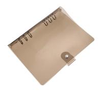 Classeur Étanche PVC Noir à Six Trous pour Cahier et Notes | Protection Facile à Nettoyer, Feuilles Mobiles Remplaçables, Usage Maison, Format Pratique pour Documents Quotidiens