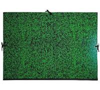 Classeur Exacompta 5 compartiments + ruban en tissu, dimensions 50x70 cm ou 52x72 cm, couleur verte, référence 532800E