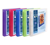 Classeur Exacompta 51769E - Lot de 15 - PP semi-rigide personnalisable - 4 anneaux 30 mm