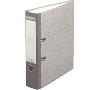 Classeur Exacompta à levier 32x29cm Dos balacron 70mm Marbré gris avec perforateur Gris G