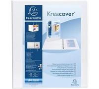 Classeur Exacompta personnalisable PEVA Kreacover 4 annx en D 32x28cm Dos 63mm Blanc G
