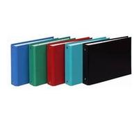 Classeur rembordé polypropylène pour fiches bristol 100x150 2 anneaux 25mm - Couleurs assorties