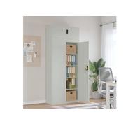 Classeur gris clair 90x40x220 cm acier 3188320