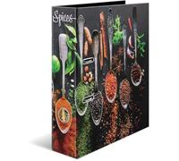 Classeur - HERMA - Flavors Spices - A4 - Dos 70mm - Carton Multicolore