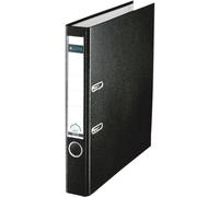 Classeur à levier Leitz 180° plastique dos 5 cm noir