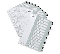 Classeur Leitz format A4, lot de 10, avec couverture personnalisable pour ordinateur et 12 intercalaires