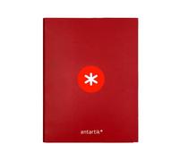 Classeur Liderpapel antartik A4 doublé 4 anneaux 25 mm ronds couleur framboise