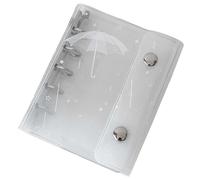 Classeur M5 - Couverture portable transparente à 6 trous, support de planificateur de poche mignon, organisateur de style Filofax rechargeable | Système de planification hebdomadaire quotidienne des v
