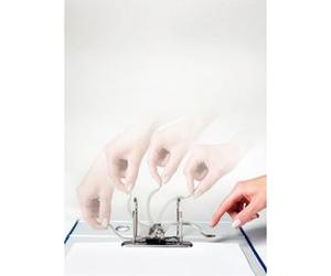 classeur marbré nuageux, 180 degrés, format A4, 52 mm,