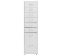 Classeur mobile,{1 pièce},Porte-documents et Système verrouillable, Gris 28x41x109 cm Métal ndq99l42