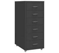 Classeur Mobile Anthracite 28x41x69 cm Métal Armoire à Dossiers Bureau vidaXL