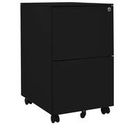 vidaXL Classeur mobile Noir 39x45x67 cm Acier