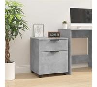 vidaXL Classeur mobile avec roues Gris béton 45x38x54 cm 811524