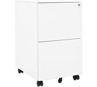 VIDAXL Classeur Mobile - Blanc