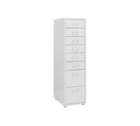 Classeur mobile Gris 28x41x109 cm Métal